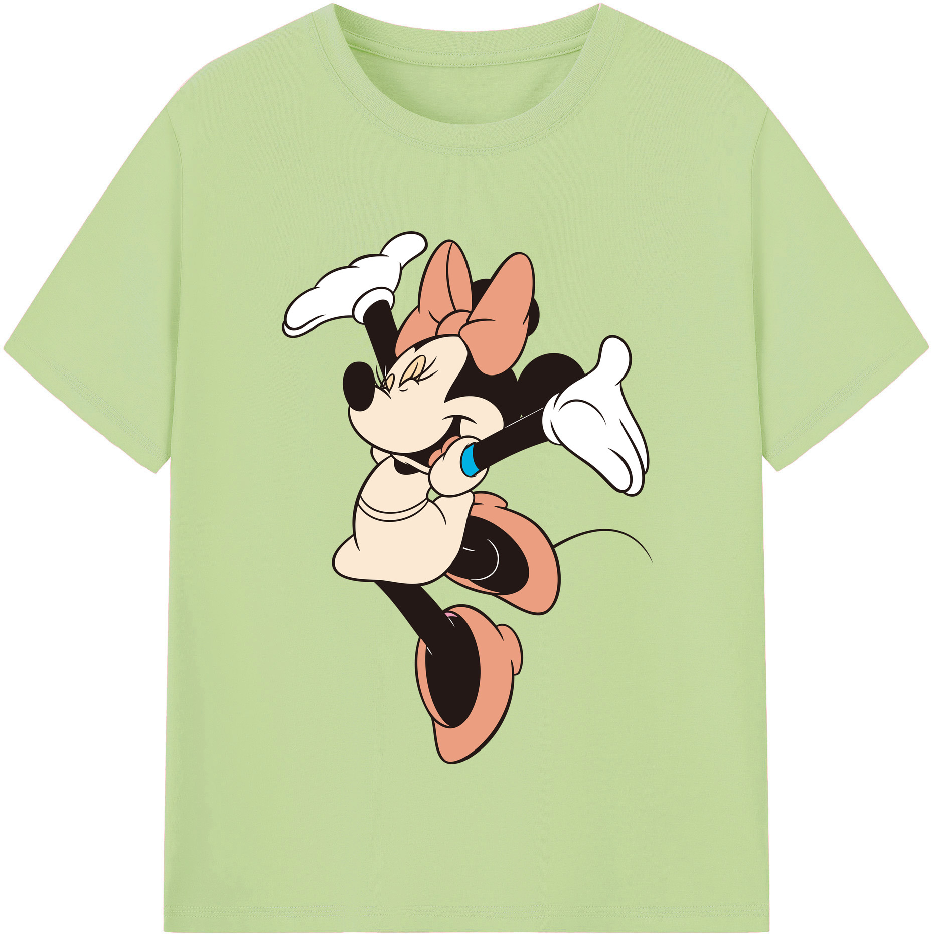 （画像用） ミッキーマウス Mickey Mouse 綿100％半袖Tシャツ（フロントプリント）